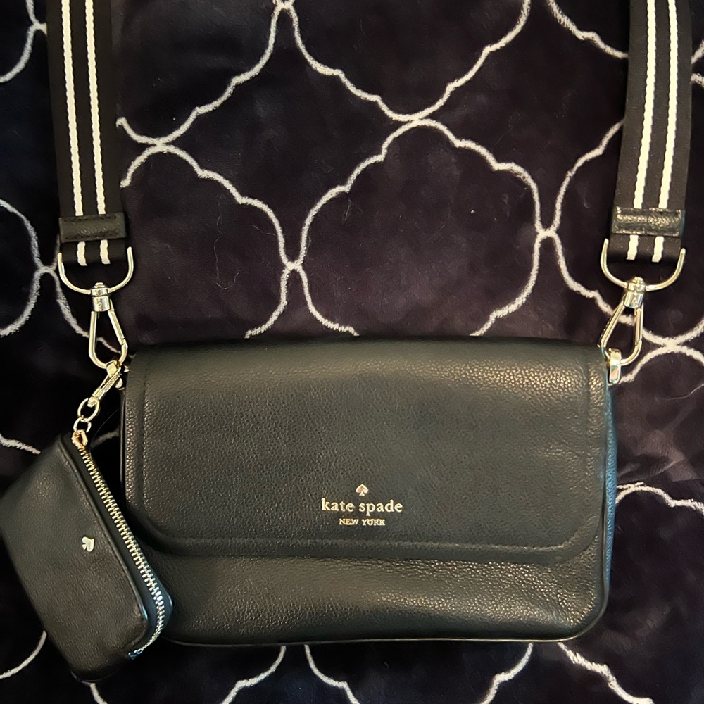 Kate Spade Black Crossbody Bag with Pouch